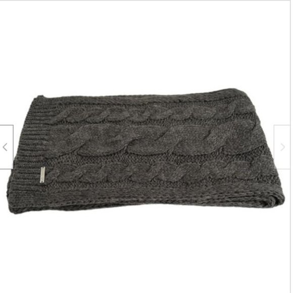 MICHAEL KORS GRAY KNIT SCARF & HAT 2 PIECE GIFT SET - NWT - Picture 4 of 12